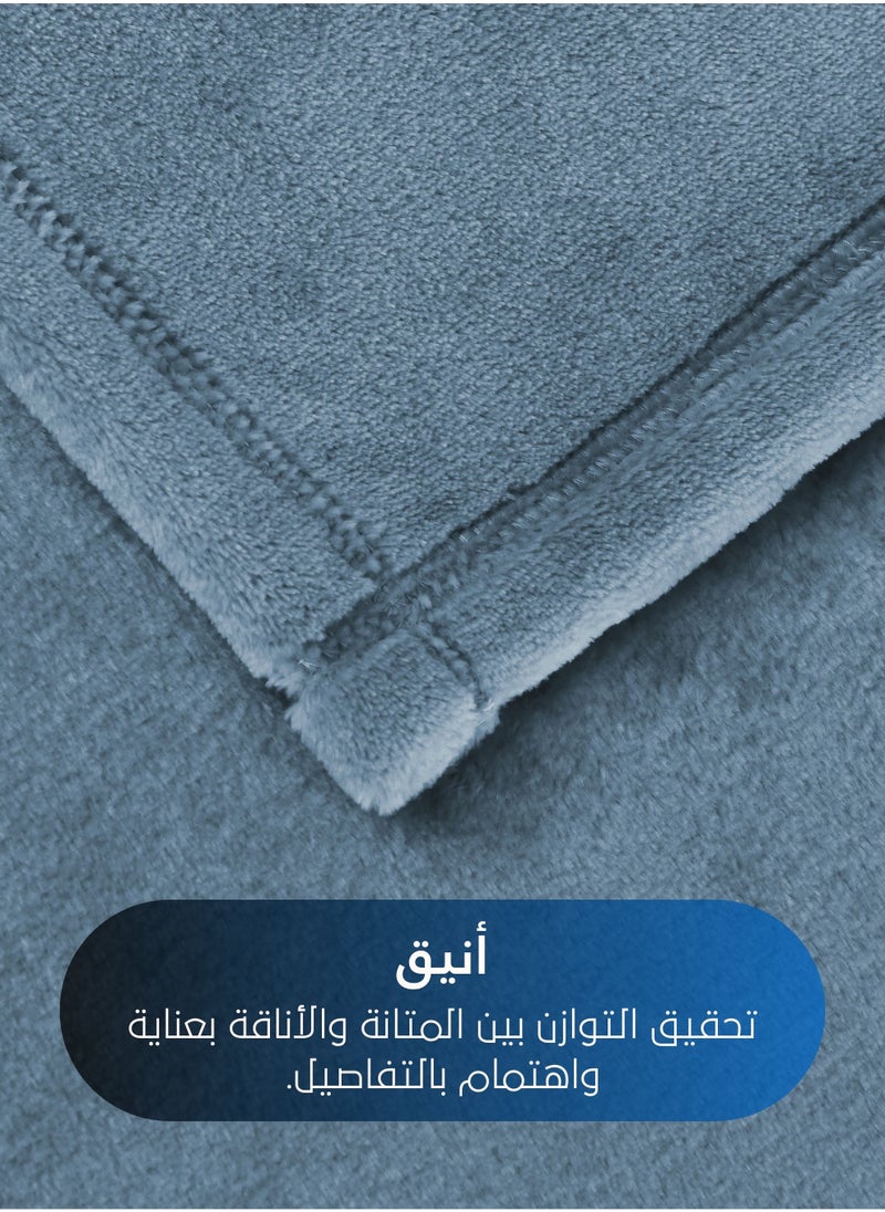 Master Home Textile - Lightweight Velvet Blanket, Mora Series, 350GSM, Double Size 260 x 240 cm, Extra Soft All Season Fleece Blanket, Bed And Sofa Blanket - Image 1