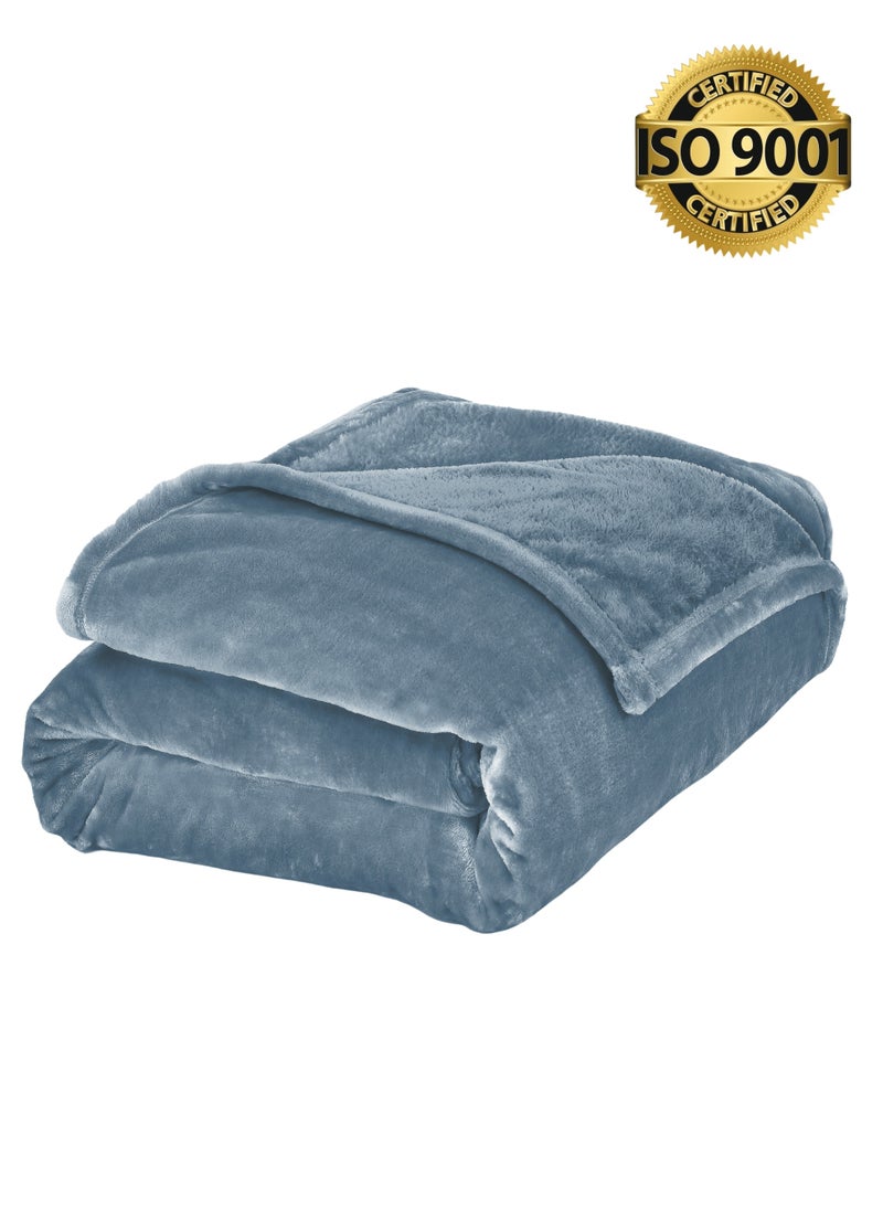 Master Home Textile - Lightweight Velvet Blanket, Mora Series, 350GSM, Double Size 260 x 240 cm, Extra Soft All Season Fleece Blanket, Bed And Sofa Blanket - Image 1