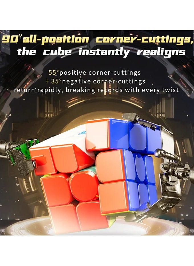 MoYu RS3M V5 3x3 Magnetic Cube Dual Adjustment with Robot Box Stickerless Latest 2023 Release