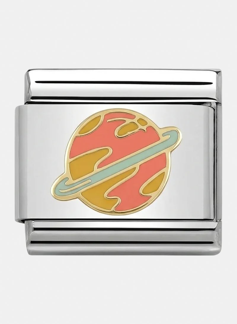Saturn - Silver Italian Charm