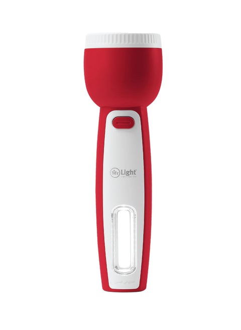 Rechargeable LED Flashlight Torch Long Range Strong Light And Long Battery Life With Tail Light Design