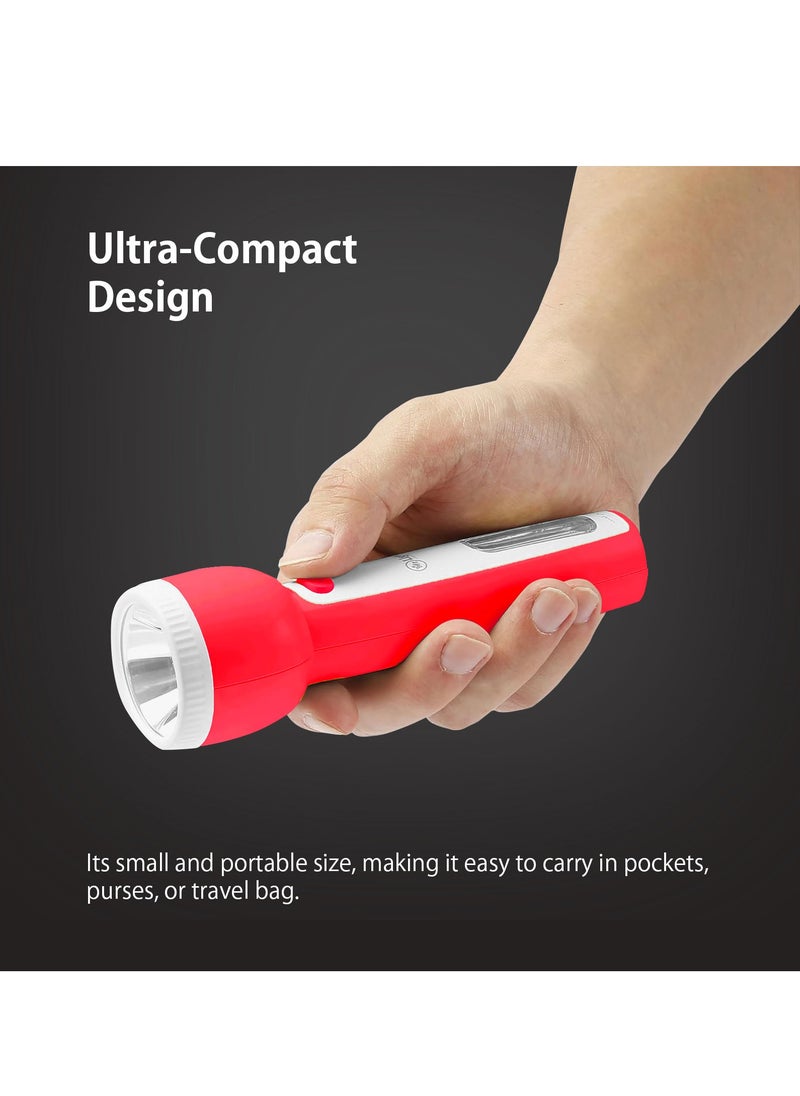 Mr. Light Rechargeable LED Flashlight Torch Long Range Strong Light And Long Battery Life With Tail Light Design  - Image 2