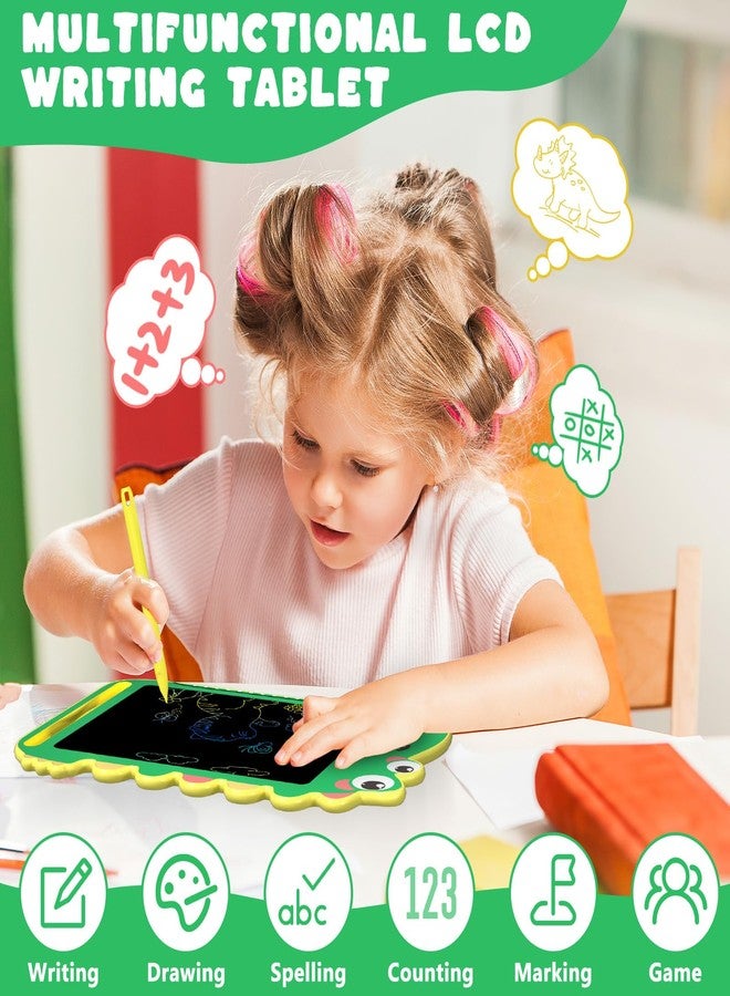 BKM LCD Writing Tablet for Kids, Educational Toddler Toys, Colorful Doodle Board Drawing Tablet with Screen Lock & Erase Button, Dinosaur Toys for Ages 3-8, Birthday Gifts for Boys Girls,8.5 inch - Image 2