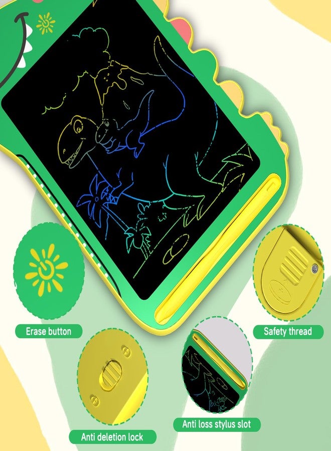 BKM LCD Writing Tablet for Kids, Educational Toddler Toys, Colorful Doodle Board Drawing Tablet with Screen Lock & Erase Button, Dinosaur Toys for Ages 3-8, Birthday Gifts for Boys Girls,8.5 inch - Image 4