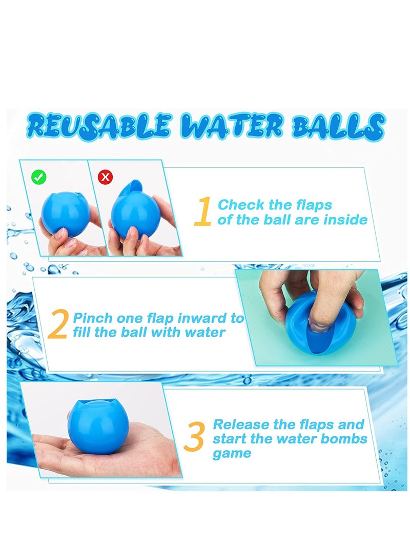 سيوسي Water Balloons, Reusable Water Balls, Self Sealing Quick Fill Water Balloons, Water Balloons Toys, summer Splash Water Ball Toy - Image 5