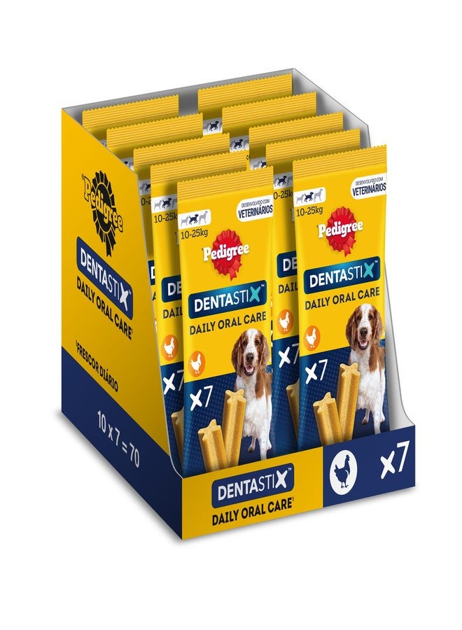 Pedigree Dentastix Medium Breed (10-25 kg) Oral Care Dog Treat (Chew Sticks) (7 Sticks) 180g Weekly Pack - Image 1