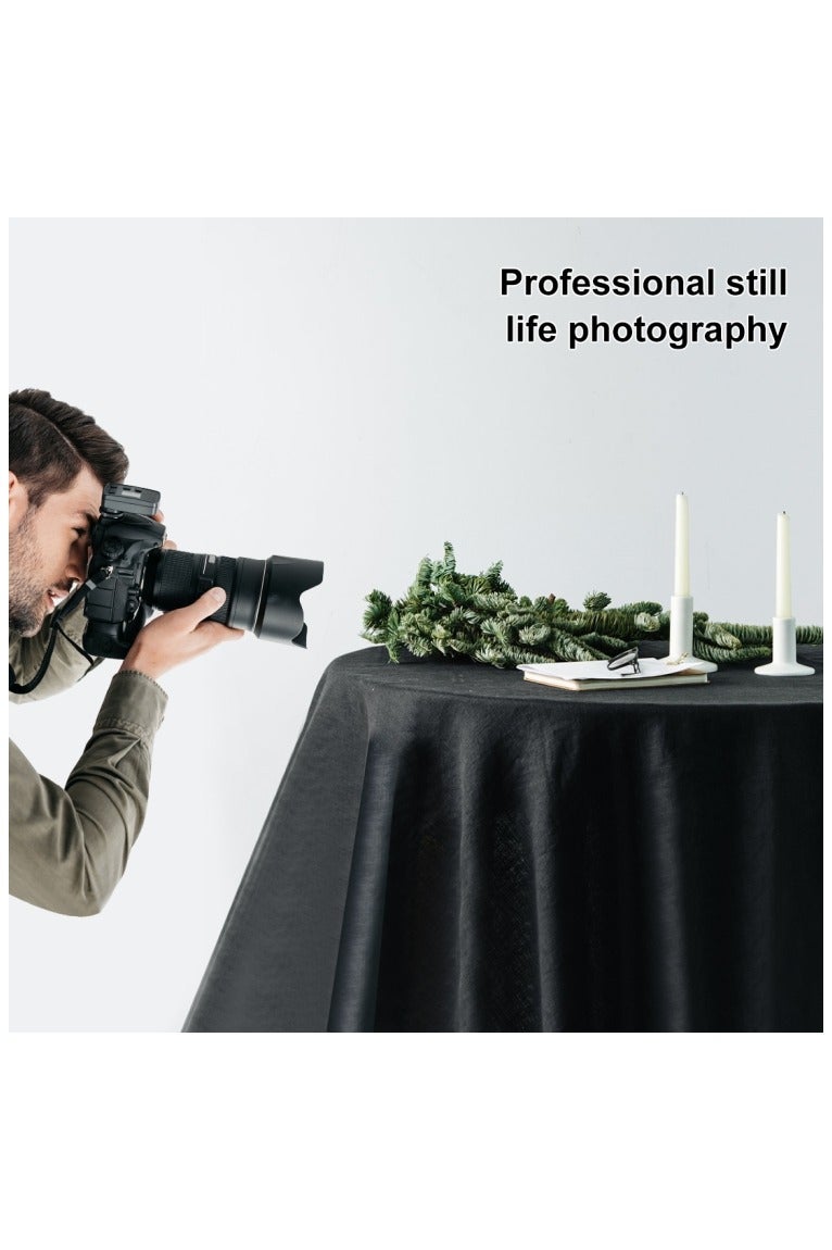 بولوز بولووز PULUZ خلفية تصوير 3م × 2م – قماش خلفية أسود سميك للاستوديو، تصوير الفيديو، البورتريه وتصوير المنتجات – PU5214B - Image 3