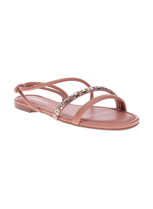 MOLECA Moleca Ladies Flat Sandals Nude | Made In Brazil