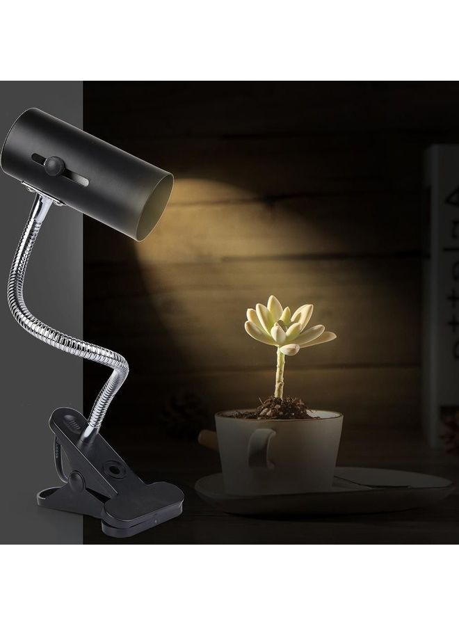 نيبمينينت Pet Heating Bulb Holder Clamp Fixture Lamp Black/Silver - Image 3