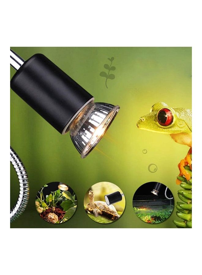 نيبمينينت Pet Heating Bulb Holder Clamp Fixture Lamp Black/Silver - Image 5