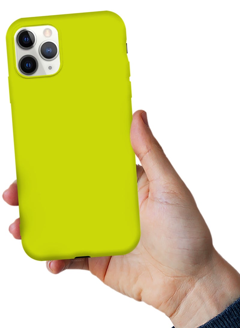 CATANES Soft Silky Silicone Case Cover for Apple iPhone 11 Pro - Full Body Protection - Light Yellow - Image 5