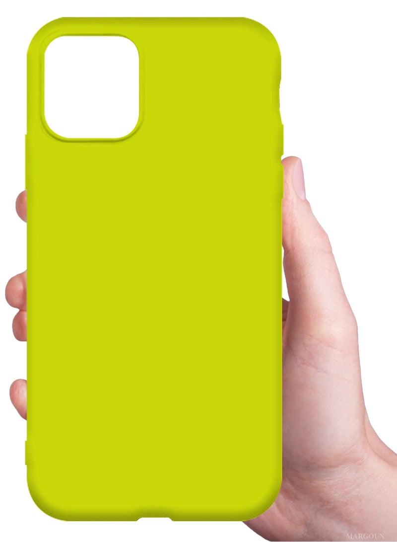 CATANES Soft Silky Silicone Case Cover for Apple iPhone 11 Pro - Full Body Protection - Light Yellow - Image 3
