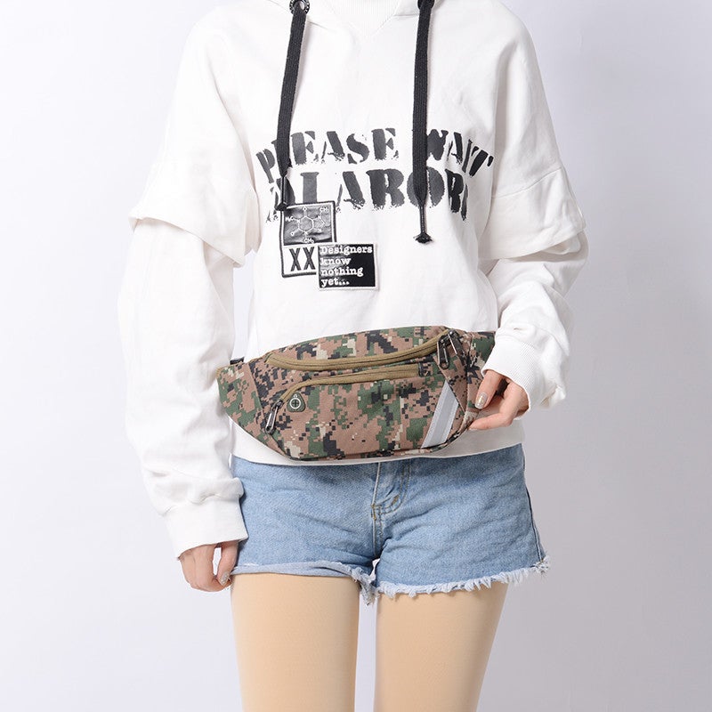 New Camouflage Waist Bag Men'S Outdoor Tactical Waist Bag Men'S And Women'S Multifunctional Sports Running Mobile Phone Bag A Generation Of Hair - Image 5