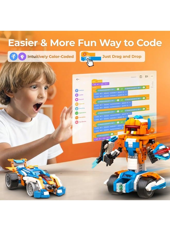 Apitor Robot X, STEM Robot Toys for Kids 8-12, Coding Toy for Boys 8+ Year Old Children, STEM Toys, 12-in-1 Robotic Building Kit, Science Kits for Kids, Programmble Gifts for Boys Christmas Birthday - Image 2