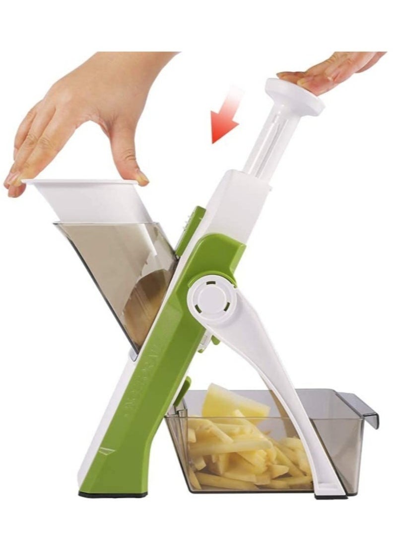 ELTRAZONE Vegetable Cutter Mandoline Slicer,Once For All.Food Chopper,Dicer Fruit,French Fry Julinner - Image 1