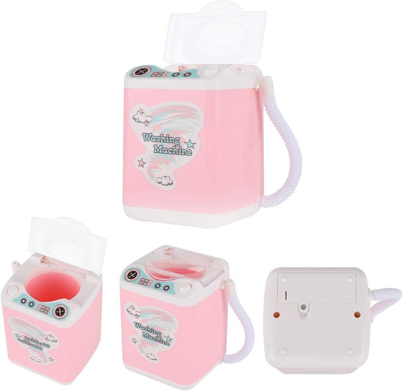 Mini Electric Makeup Sponge Washing Machine, Makeup Brush Cleaner, Beauty Cleaning makeup Tool, Dollhouse Toy Cosmetic Brush Powder Puff Washer - Image 2