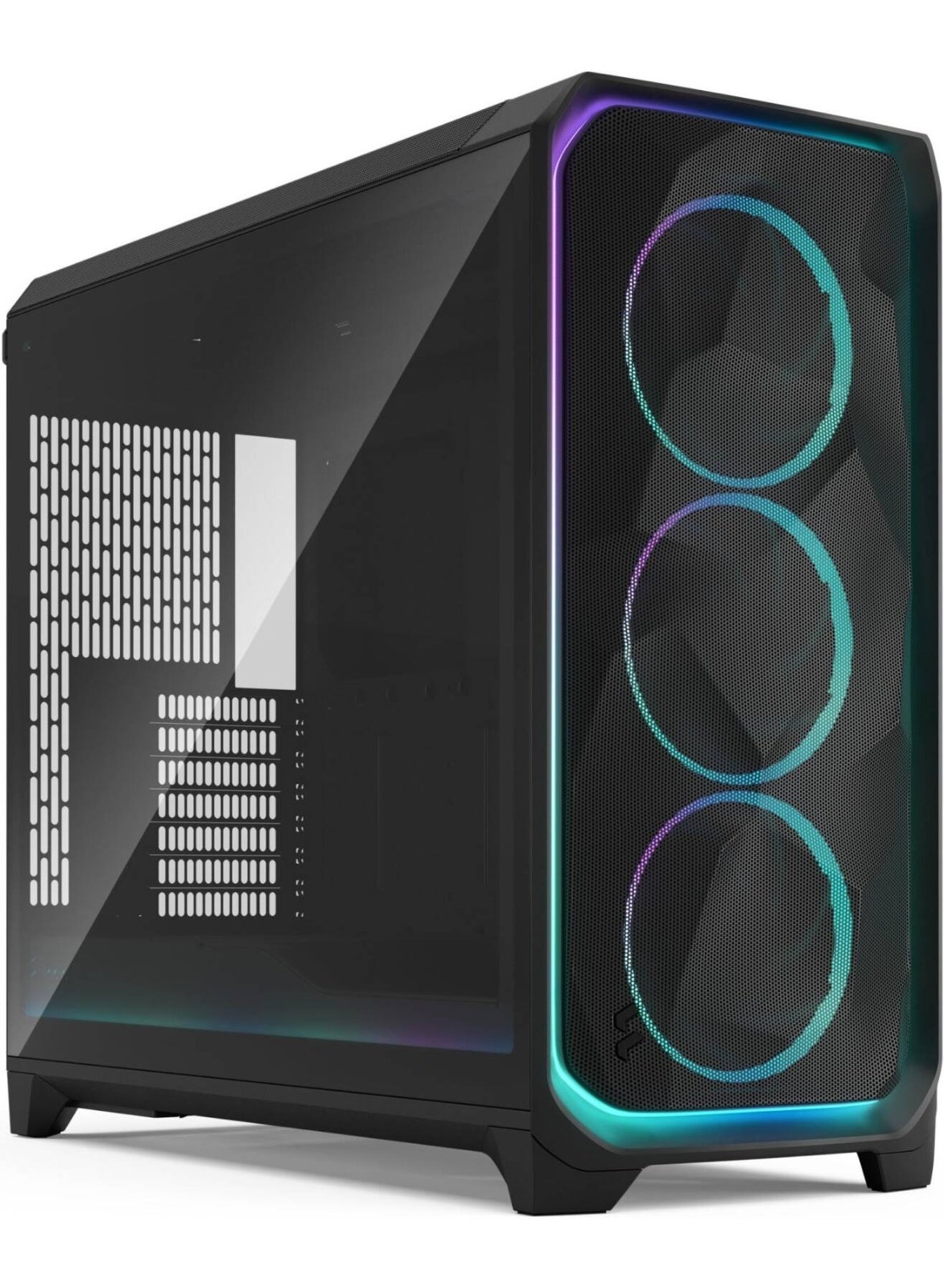 Meshify 3 XL Ambience Pro RGB Full-Tower Gaming Case, ARGB Fans & Hub, Enhanced Airflow, E-ATX/ATX, 512mm GPU, 360mm Radiators, USB-C, Black TG Light Tint | FD-C-MES3X-03