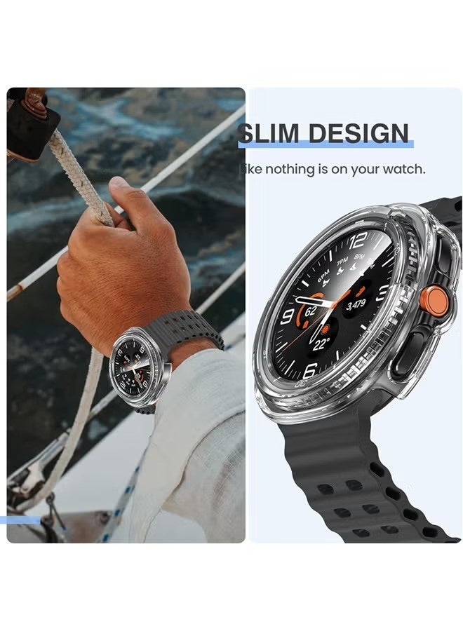 Samsung Galaxy Watch 8 Classic 2025 Screen Protector Case 46mm Accessories, Protective Face Cover, Hard Bumper Built-in Tempered Glass Film - Image 5