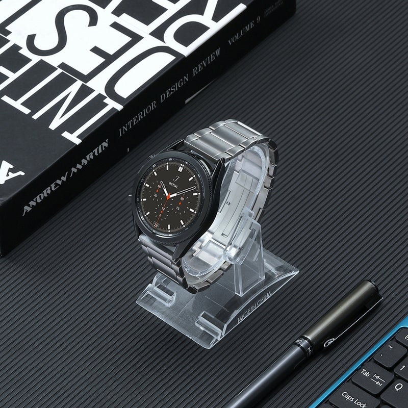 erorex For Huawei Watch 4 Pro/Gt3/Gt2 Porsche Ver 22Mm Three Strains Hw Buckle Titanium Steel Watch Band(Silver) - Image 4