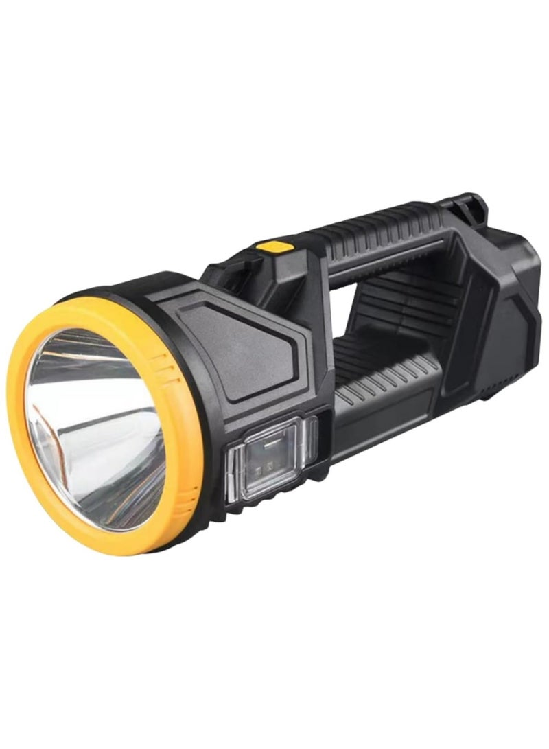 New 1000000 lumens Waterproof Spot Lights Handheld Large searchlight, Solar Flashlight Rechargeable Outdoor, Multiple Lighting Modes - Image 1