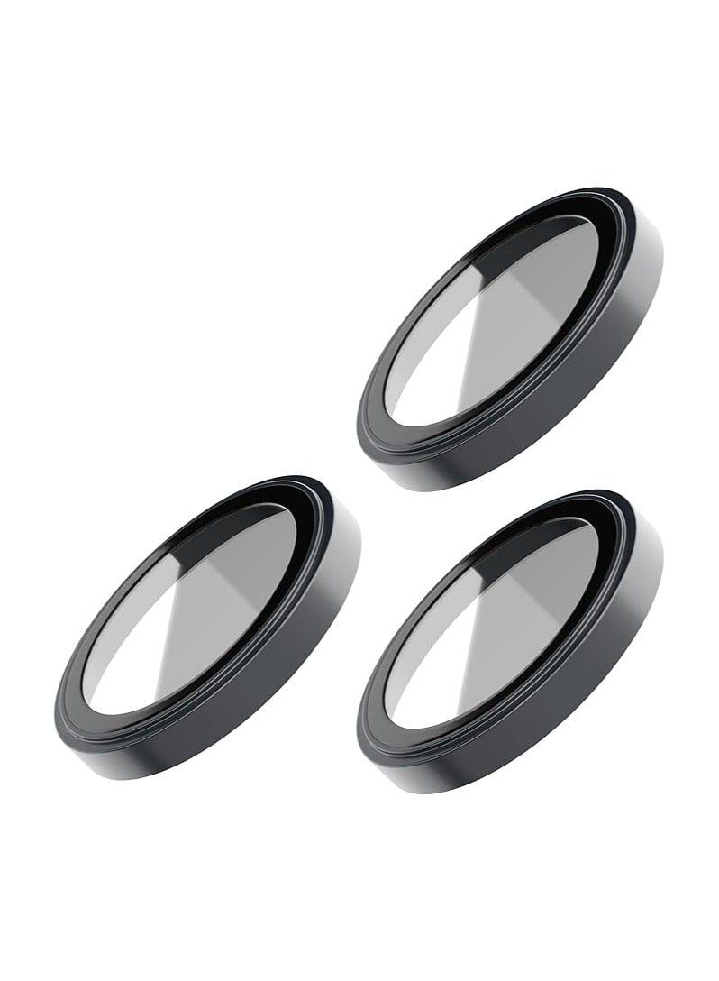 أكاليكس واقي عدسة الكاميرا لايفون 15 برو / 15 برو ماكس - اسود - Image 1