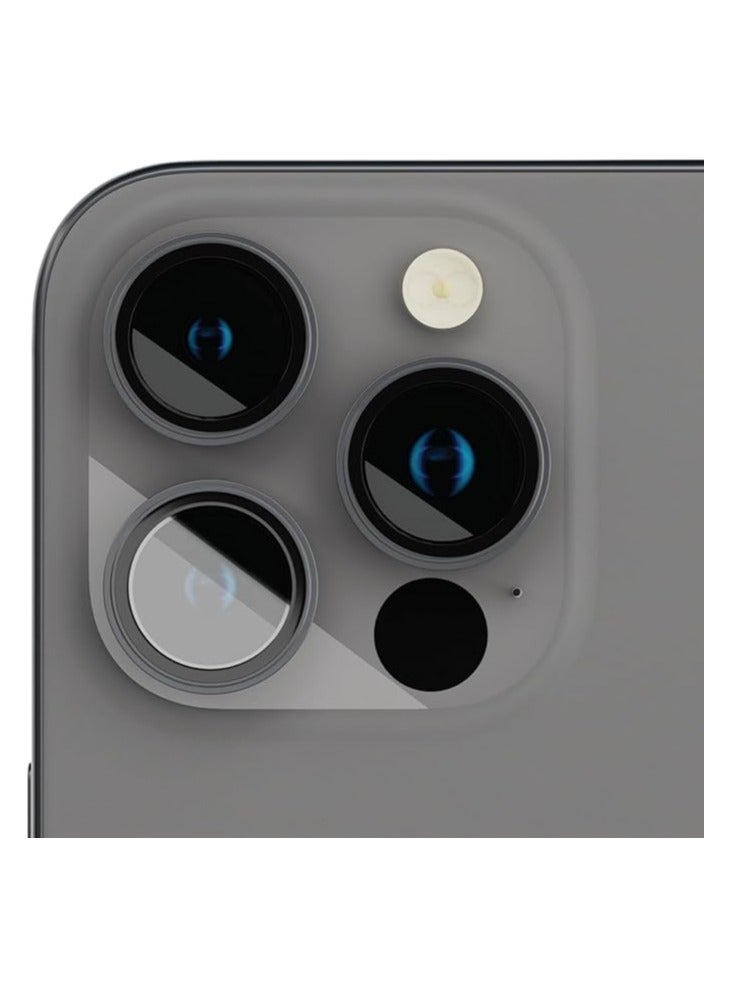 أكاليكس واقي عدسة الكاميرا لايفون 15 برو / 15 برو ماكس - اسود - Image 2