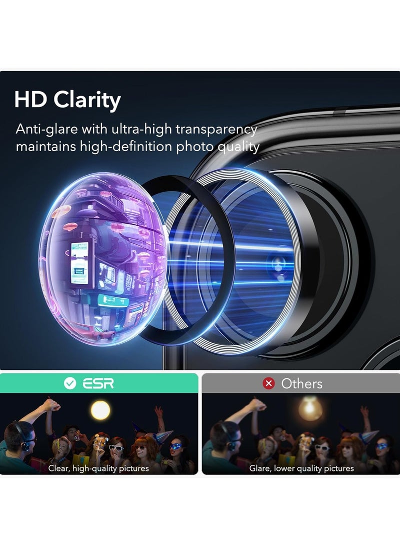 أكاليكس واقي عدسة الكاميرا لايفون 15 برو / 15 برو ماكس - اسود - Image 3