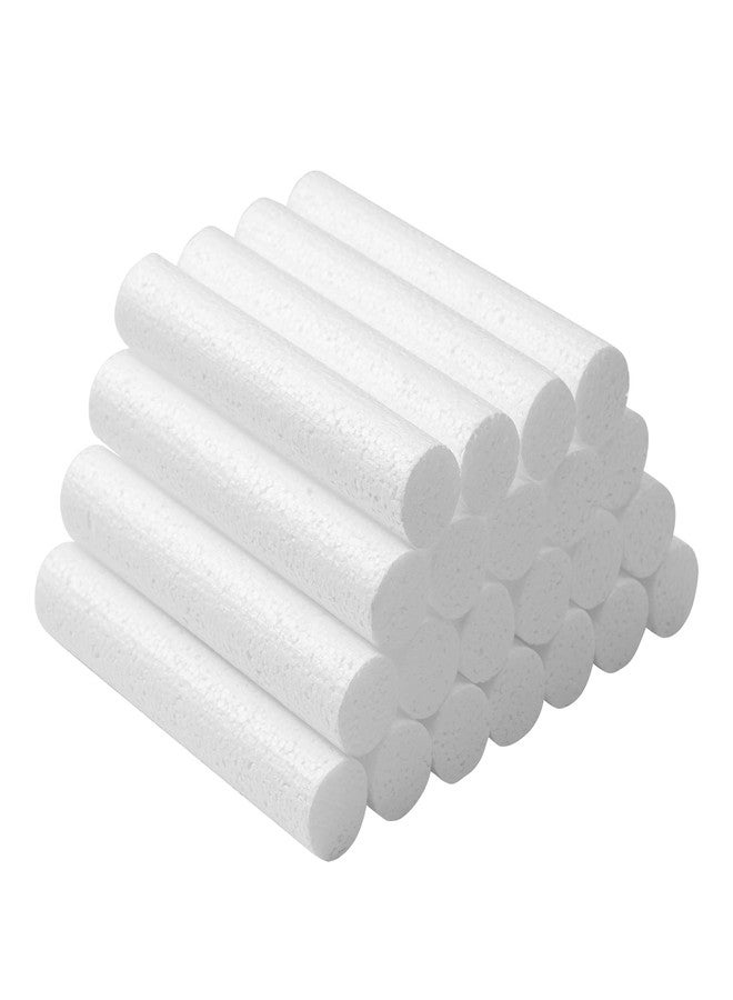 Crafjie Foam Cylinders for DIY Crafts and Arts Supplies (1 x 6in, 22 Pack), White Polystyrene Foam Rods for Modeling, Craft Supplies, DIY Home Craft Project - Image 1