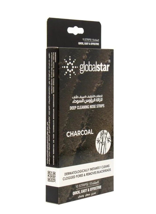 Global Star - Deep Cleansing Nose Strips Blackhead Remover Charcoal - Image 1