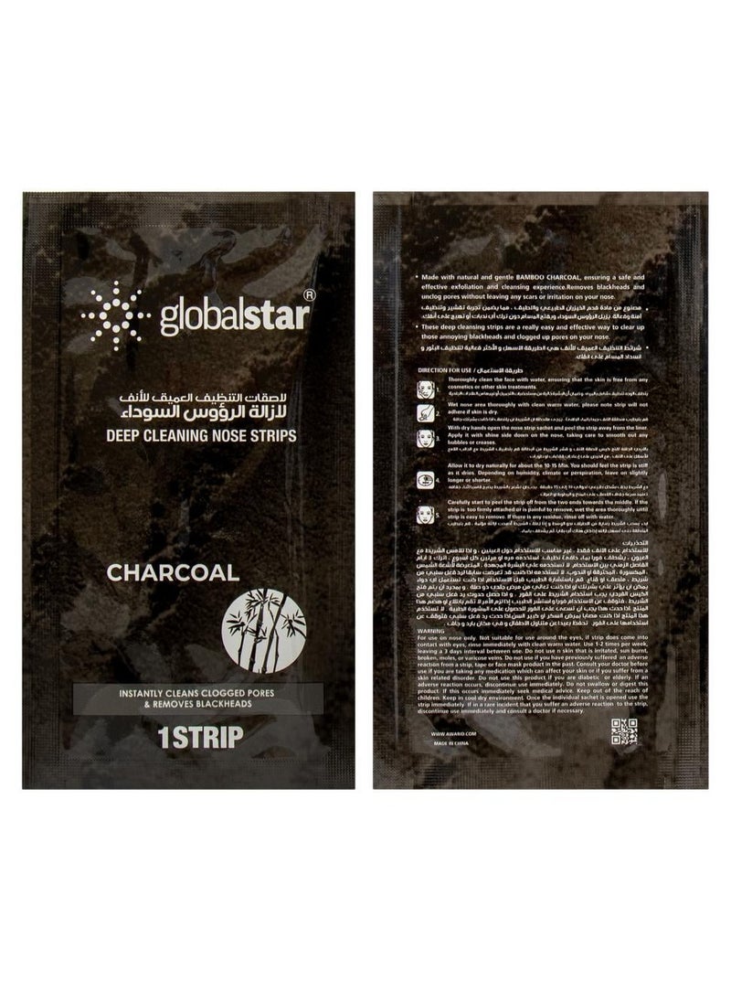 Global Star - Deep Cleansing Nose Strips Blackhead Remover Charcoal - Image 1