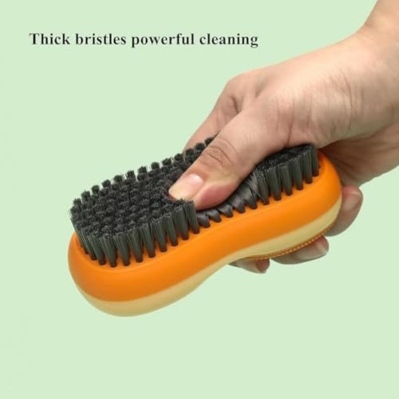2-Pack Dual-Sided Laundry Brush - Soft Bristles for Delicates/Cotton/Leather, Effectively Removes Tough Stains from Clothes and Shoes - Image 2