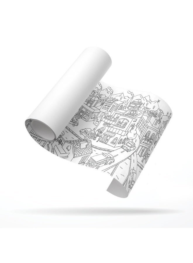 general 10M Theme Scene Painting Colored Paper Children'S Graffiti Color Filling Painting Drawing Paper - Image 5