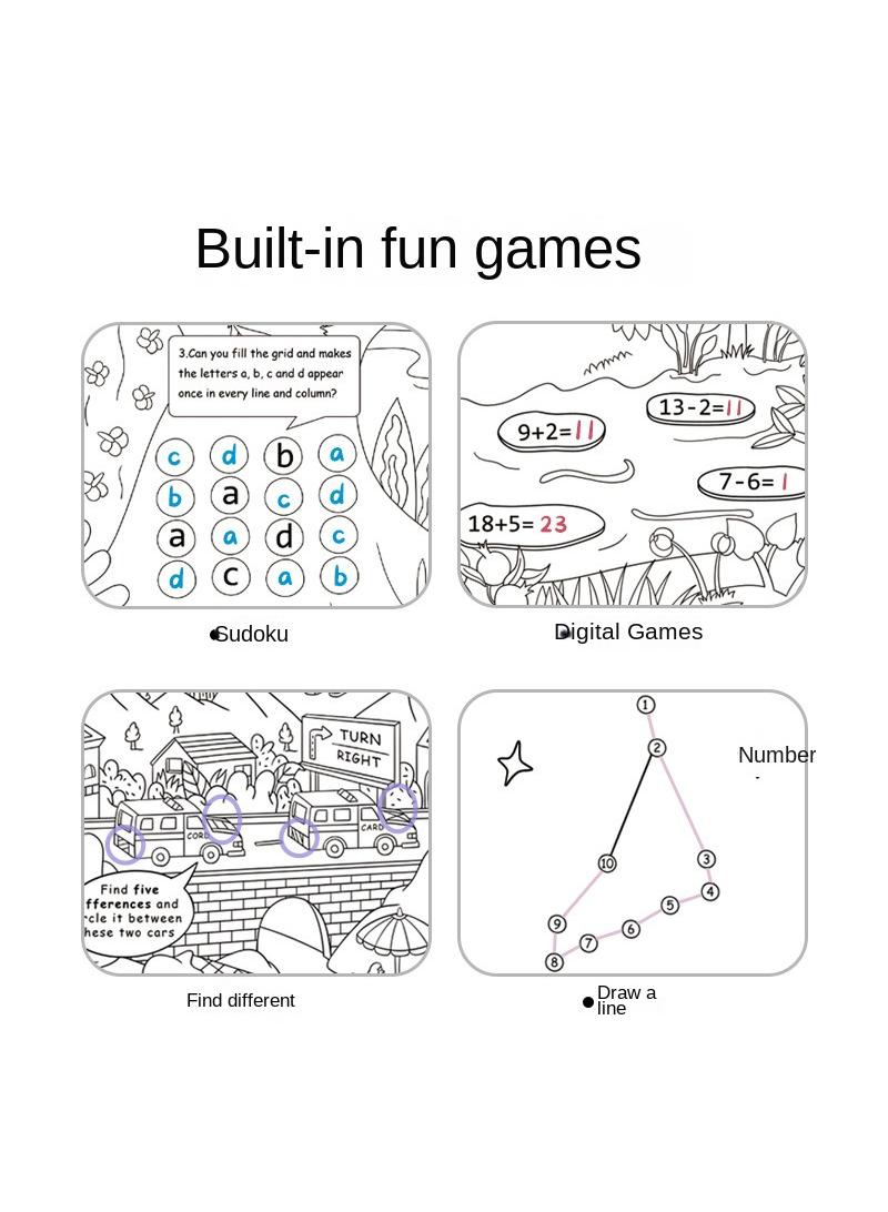 general 10M Theme Scene Painting Colored Paper Children'S Graffiti Color Filling Painting Drawing Paper - Image 3