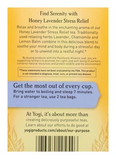 Yogi Tea Yogi, Honey Lavender Stress Relief, 16 Count, Packaging May Vary  - Image 2