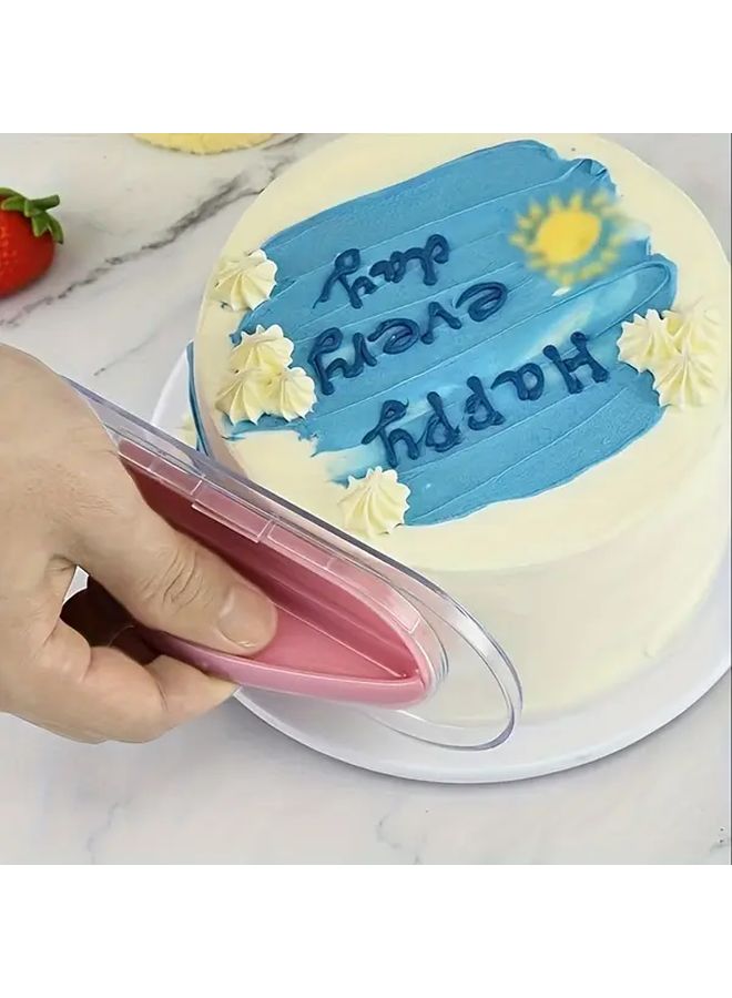 2 In 1 Cake Smoother And Frosting Scraper Detachable Easy Clean Baking Tool - Image 2