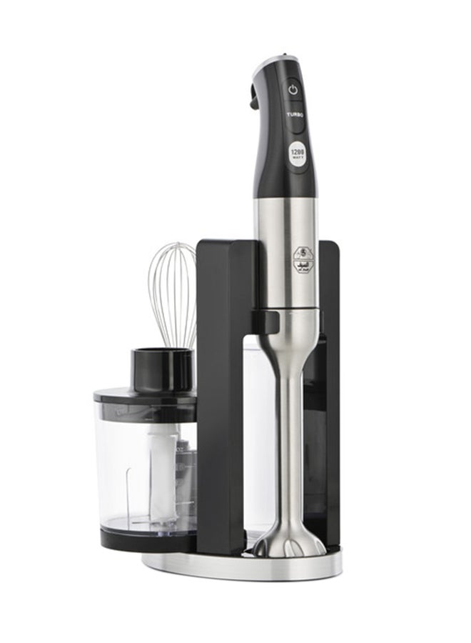 Alsaif 5-In-1 Electric Hand Mixer 1200 W E02434 Silver/Black - Image 2