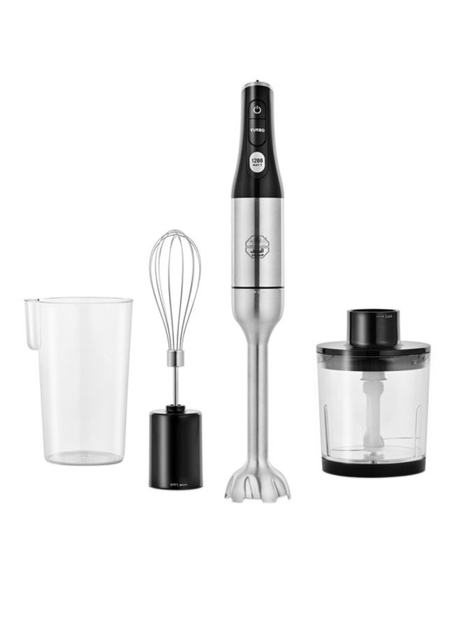 Alsaif 5-In-1 Electric Hand Mixer 1200 W E02434 Silver/Black - Image 1