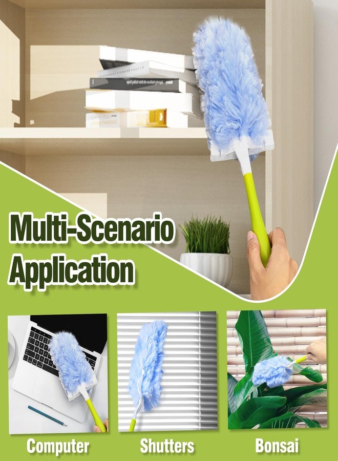 DALIPER Heavy Duty Duster Refills Compatible with Swiffer, Duster Kit with 30 PCS Refills & 1 Handle, 360° Dusters with 4X Microfibers for Dusting Ceiling Fans, Electronics, Furniture, Blinds - Image 3