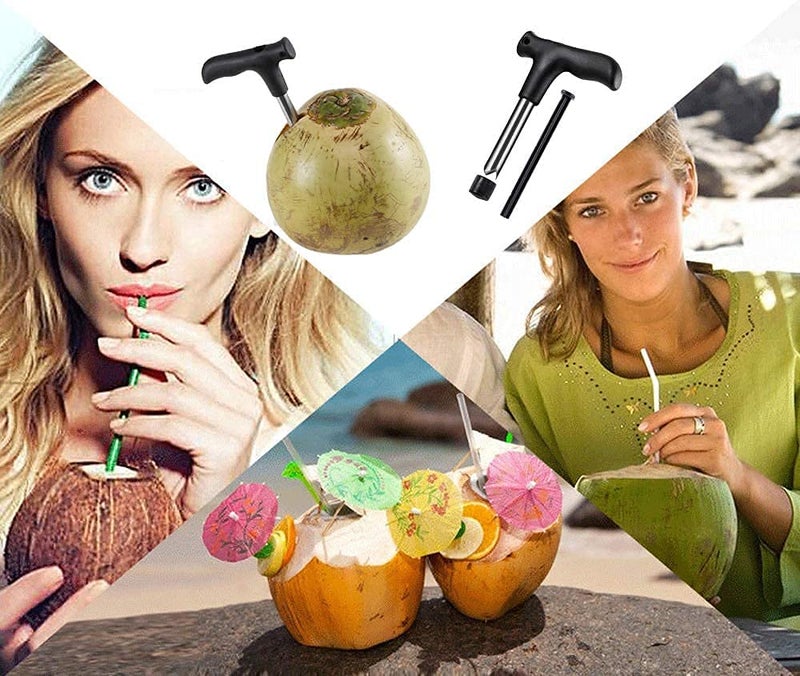 Black Olive Stainless Steel Coconut Opener Tool, Coconut Driller, Coconut Opener Machine, Coconut Opener Knife, Coconut Water Opener- (Pack- 1) - Image 3