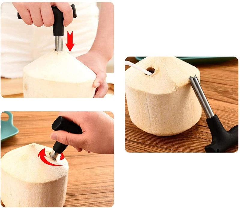 Black Olive Stainless Steel Coconut Opener Tool, Coconut Driller, Coconut Opener Machine, Coconut Opener Knife, Coconut Water Opener- (Pack- 1) - Image 4