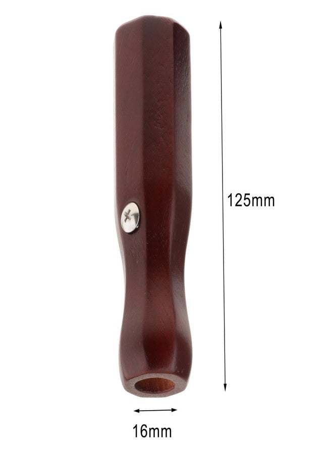 rockible 8Pcs Foosball Replacement Handles - 16mm Hole Wooden Rod End Caps with Non-Slip Grips | Standard Soccer Table Accessories (Deep Red, 4.92") - Image 3