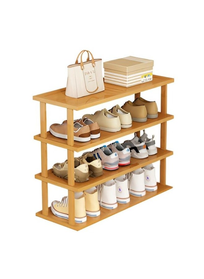 HOME TASTE - TOMSUN Versatile Wood Shoe Rack and Shelf Organizer Multi-Level Storage for Shoes, CDs, Books, and More - Image 1