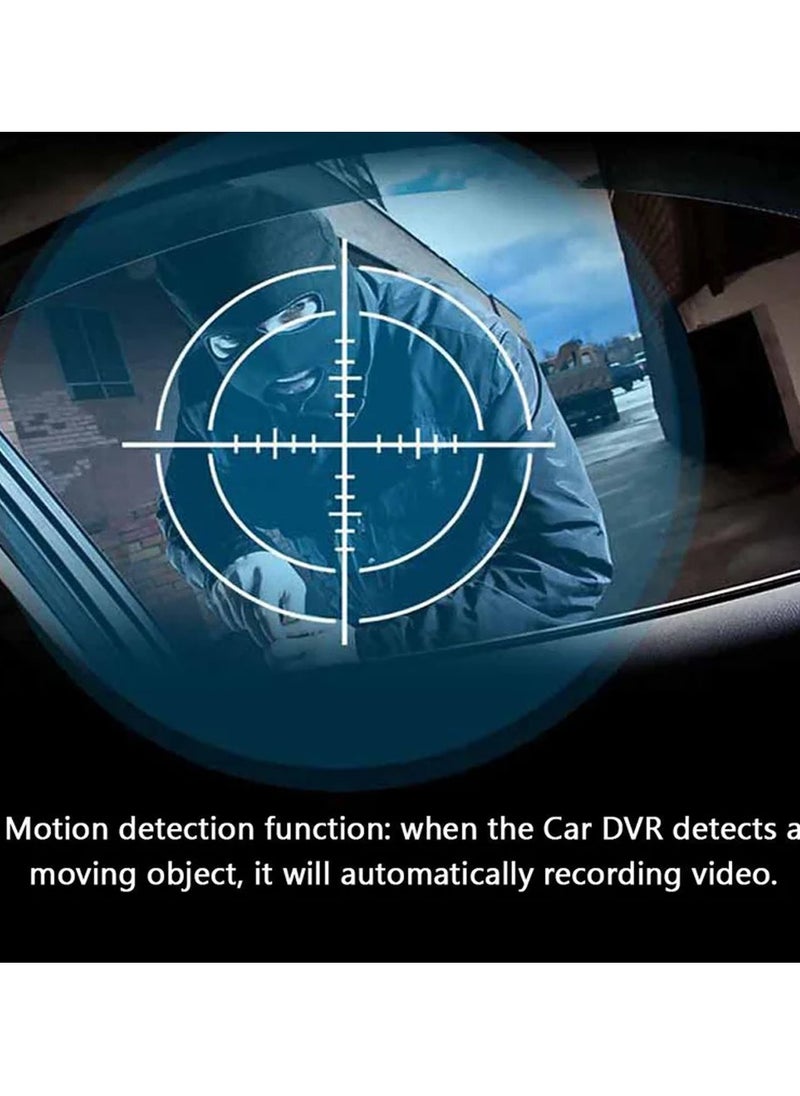 Furtey 1080P 2.0IPS Touchscreen tachograph ,Dual Lens HD Front & Rear Camera Driving Recorder ,170°Wide Angle  Support Night-Vision, Loop Recording ,Time-mark Motion Detection, Touch Version Mirror Dash Cam  - Image 4