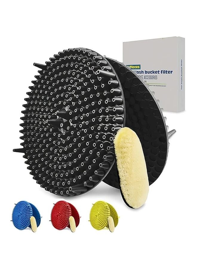 Large Car Wash Bucket Insert Sand Gravel Filter Screen With Isolation Funnel Protective Net - Image 2