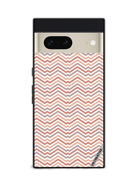 Protective Case Cover For Google Pixel 7 Strips Design Multicolour