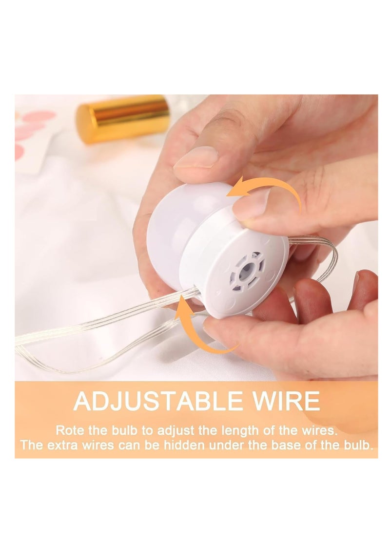 مجموعة مصابيح  لطاولة المكياج  الوان وسطوع قابلان للتعديل مع 10 LED اضاءة شريطية قابلة للتثبيت التزيين في غرفة الملابس المراة غير متضمنة بلاستيك ألوان متعددة - Image 3