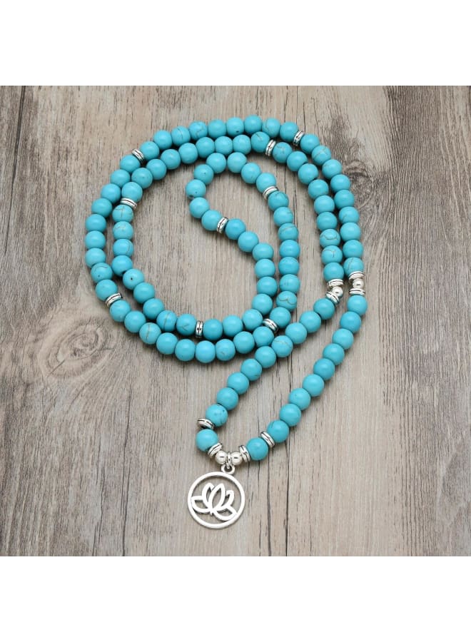 Lotus Flower Gifts Mala Beads 108 Healing Bracelet Necklace Meditation Accessories  - Image 2