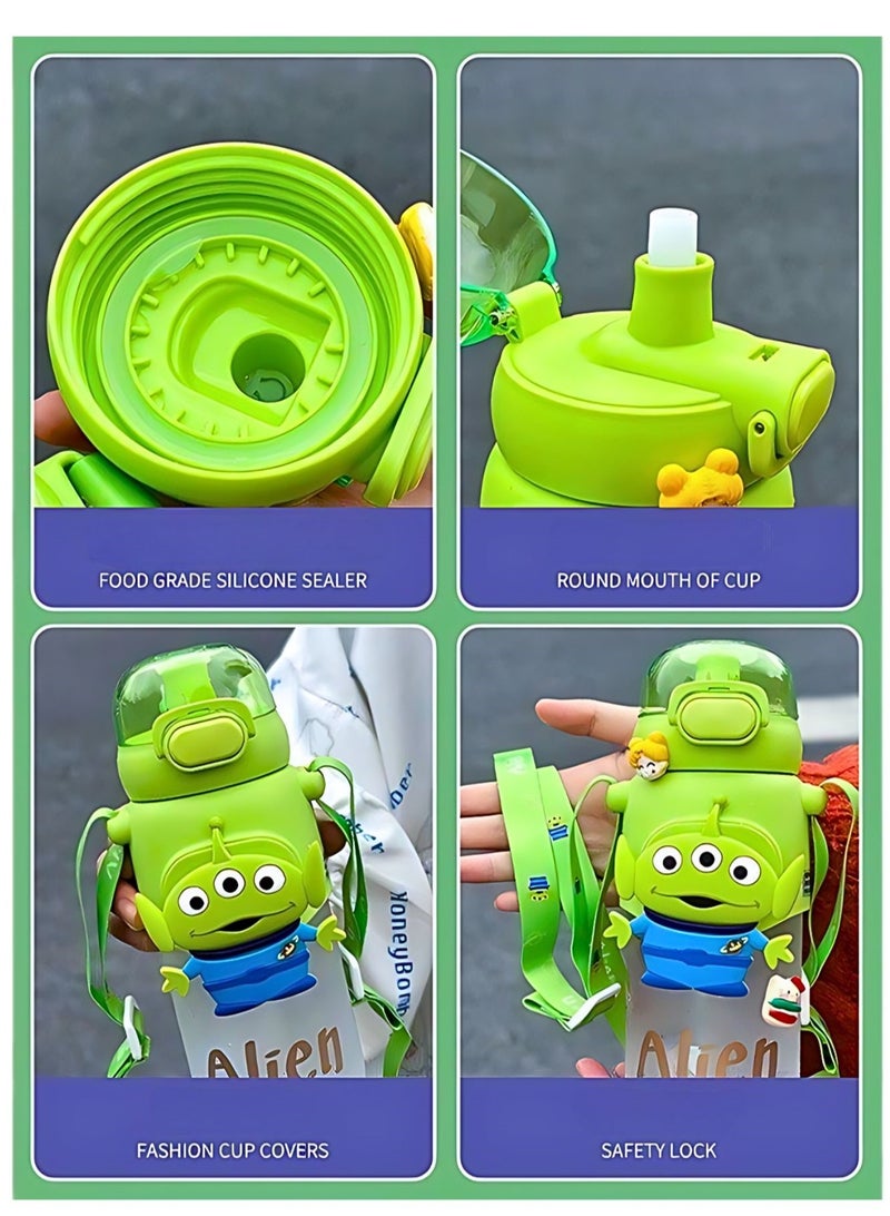 Disney Large Capacity Water Cup With Lanyard Leak-Proof Cup For Kids/Teens Direct Drink Summer 600Ml - Image 3