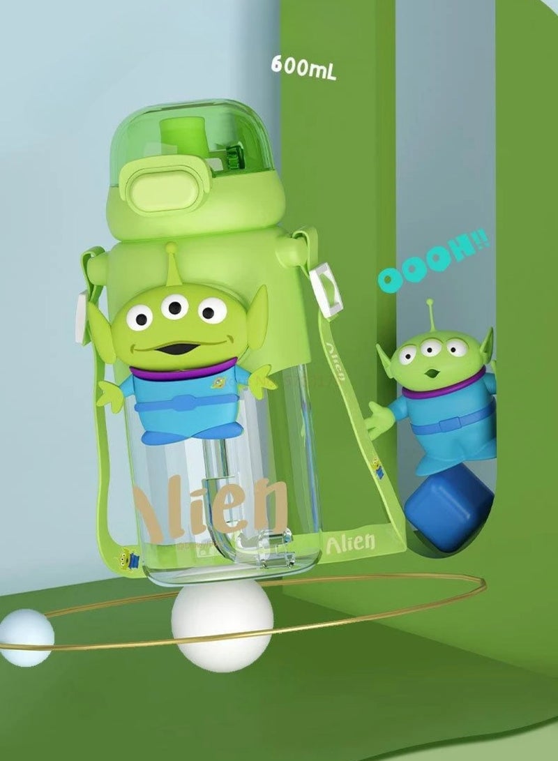 Disney Large Capacity Water Cup With Lanyard Leak-Proof Cup For Kids/Teens Direct Drink Summer 600Ml - Image 1