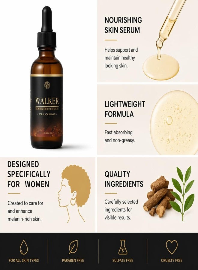 Quorvix Walker Skin Protect Serum, Lift And Tighten The Skin Essence Of The Face,With Black Castor Oil, Deep hydration effectively diminishes wrinkles., Suitable For All Skin Types - Image 4